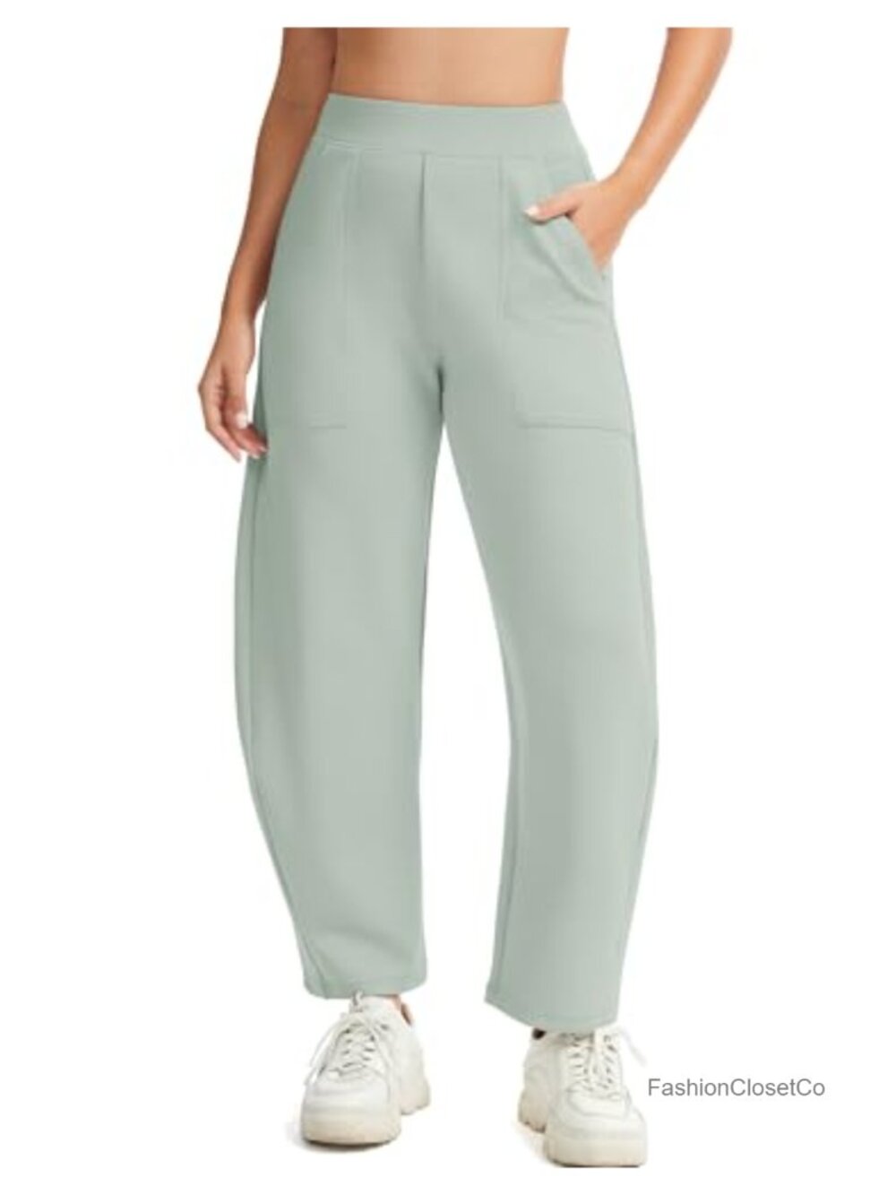 Baggy Wide Leg Sweatpants High Waisted Stretch Travel Pants with Pockets